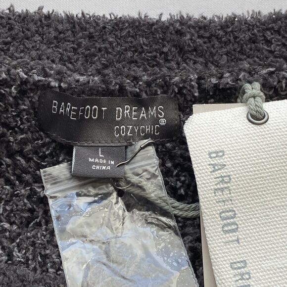 NWT Barefoot Dreams CozyChic Seaside Crewneck Carbon Camo Sweater Size Large - Picture 12 of 16